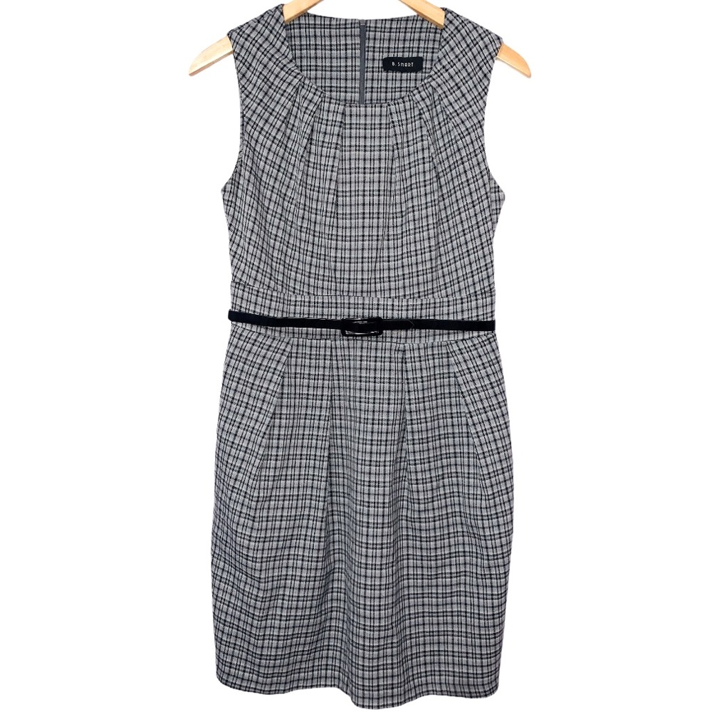 ❄️ 5/$8 B. SMART Plaid Sleeveless Dress
